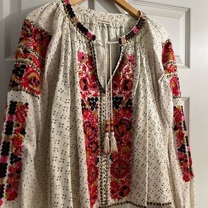Ulla Johnson Embroidered Blouse